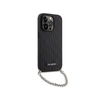 Karl Lagerfeld Saffiano Monogram Chain - iPhone 14 Pro Max Case (Black)