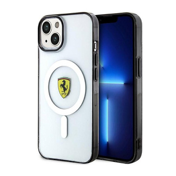Ferrari Outline Magsafe - Coque iPhone 14 (Transparente)