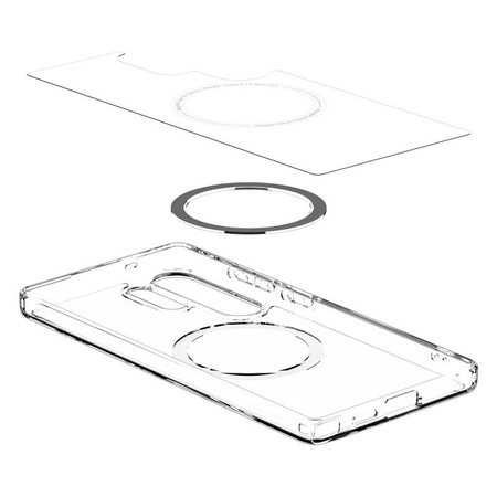 Spigen Ultra Hybrid MagSafe - Gehäuse für Samsung Galaxy S25 Ultra (Klar / Weiß)