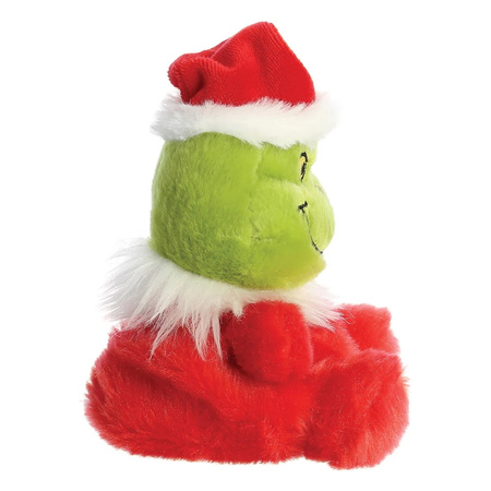 Grinch – Plüschtier / Kuscheltier sitzender Grinch im Weihnachtsmannkostüm 13 cm aus der Palm Pals Kollektion Eco-Friendly