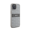 DKNY Étui en cuir monochrome avec logo en métal pour iPhone 15 / 14 / 13 (beige)