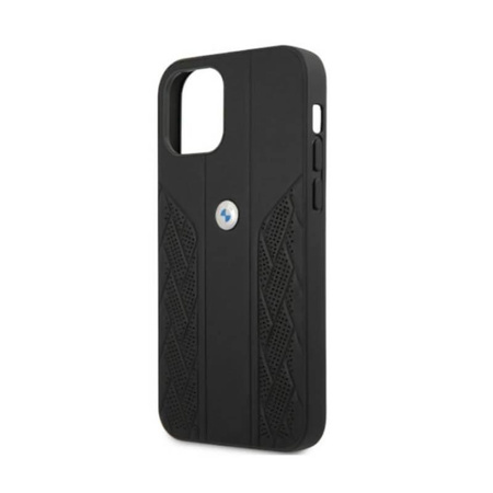 BMW Leather Curve Perforate - Case for iPhone 12 / iPhone 12 Pro (Black)