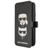 Karl Lagerfeld Booktype - pouzdro na iPhone 11 Pro Max s kapsami na karty (černé)