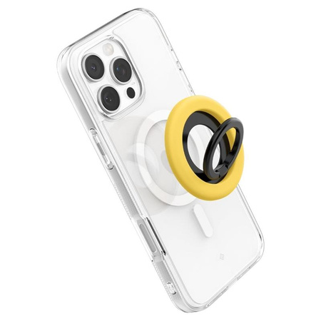 Spigen Nano Pop MagSafe Phone Ring - Magnetický držák na prst s funkcí stojánku (Mango Yellow)