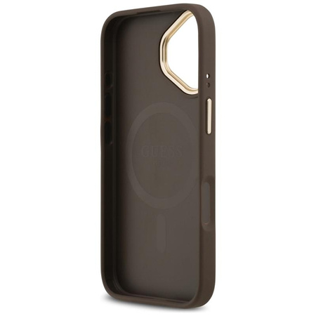 ETUI DO IPHONE 17 do MAGSAFE GUESS BRĄZOWE ORYGINALNE ELEGANCKIE MODNE