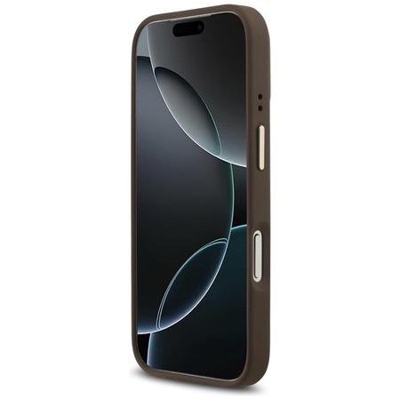 Guess 4G Strass Logo MagSafe - Hülle iPhone 17 Pro (Braun)