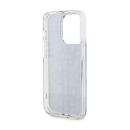 Guess IML 4G Gold Stripe - Pouzdro iPhone 15 Pro (Černé)