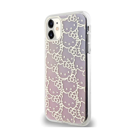 Hello Kitty IML Gradient Electrop Crowded Kitty Head - Coque iPhone 11 (rose)