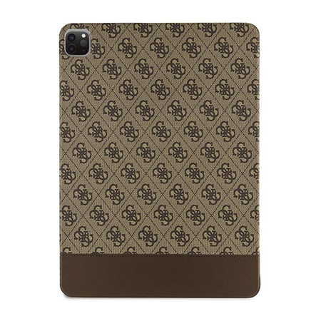 Guess 4G Stripe Allover - iPad Pro 12.9" tok (2022-2020) (Barna)