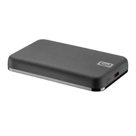 Cellularline MAG 5000 - 5000mAh 7.5W MagSafe induktive Powerbank (schwarz)