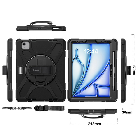 Etui do iPad Air 11 M3 2025, M2 2024 Pancerne na Tablet Crong Defender Plus