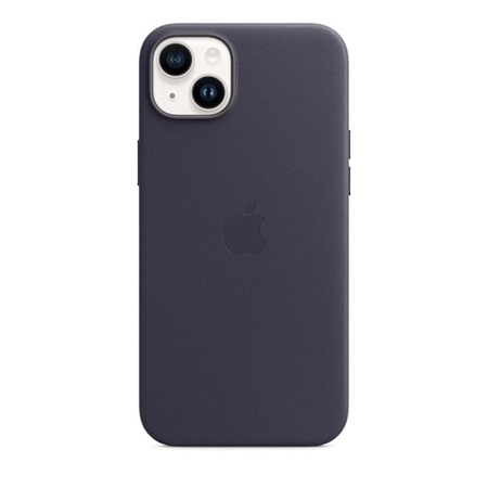 Apple Leather Case - Étui en cuir avec MagSafe pour iPhone 14 Plus (Ink)
