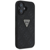 Guess Hot Stamp 4G Pattern Triangle Metal Logo - Hülle für iPhone 16 (schwarz)