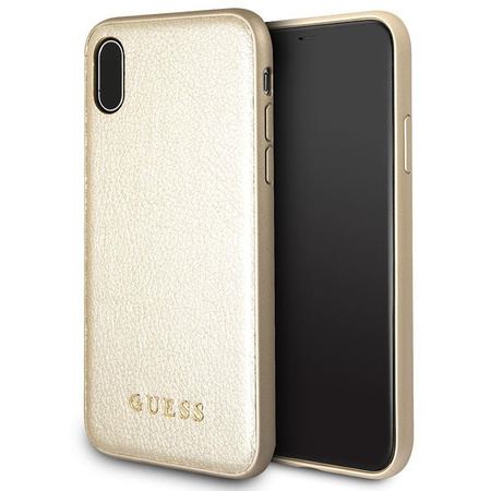 Guess Iridescent - Coque iPhone Xs / X (Or)