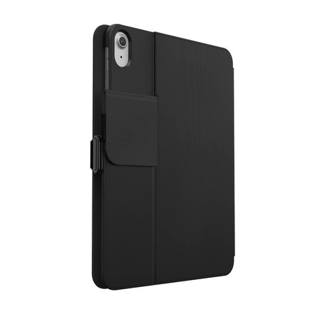 Pouzdro Speck Balance Folio – iPad 11" (2025) / 10,9" (2022) s povrchovou úpravou MICROBAN, magnetem a stojánkem (černé)