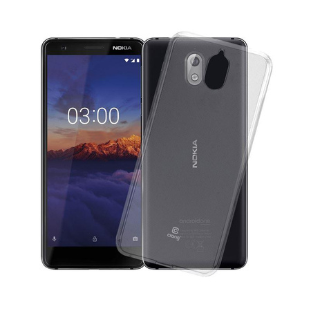 Crong Crystal Slim Cover - tok Nokia 3.1 (átlátszó)