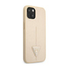 Guess Saffiano Triangle Logo Case - iPhone 13 mini Case (beige)