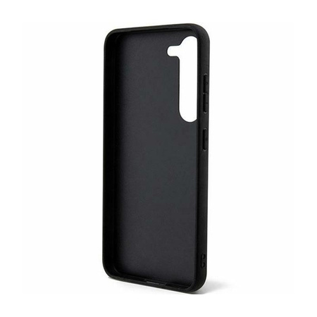 Guess Glitter Flakes Metal Logo Case - Samsung Galaxy S24+ (noir)
