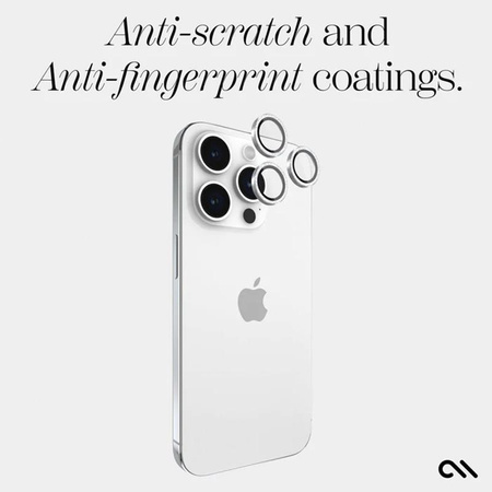 Case-Mate Aluminium Ring Objektivschutz - Schutzglas für das Kameraobjektiv für iPhone 15 Pro / iPhone 15 Pro Max (Twinkle)