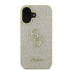 Guess Fixed Glitter Big 4G - iPhone 16 Case (Gold)