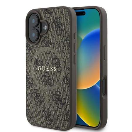 Guess 4G Ring Classic Logo MagSafe - iPhone 16 Plus Case (brown)