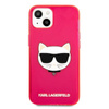Karl Lagerfeld Choupette Head - Coque iPhone 13 (rose fluo)