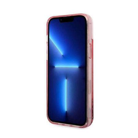 Karl Lagerfeld Liquid Glitter Big Logo Case - iPhone 14 Plus Case (pink)