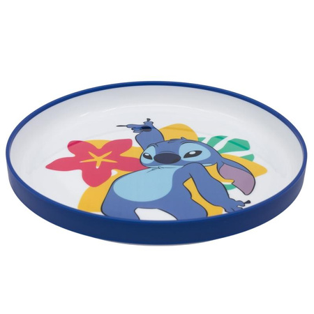 Disney Stitch – Antypoślizgowy talerzyk do mikrofalówki (19,6 cm, bez BPA, licencjonowany)