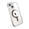 Speck Presidio Perfect-Clear MagSafe - Etui iPhone 15 (Clear / Chrome Finish / Serene Silver)