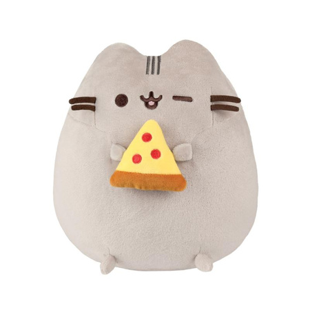 PUSHEEN CAT MASCOT WITH PIZZA, Plush cat, Plush, cuddly, Gift
