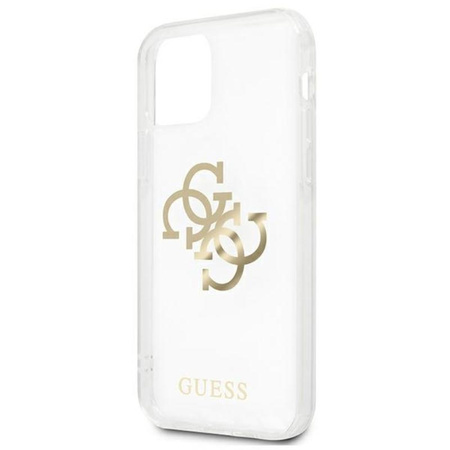 Guess 4G Big Logo Charm - iPhone 12 Pro Max Case (gold charms)