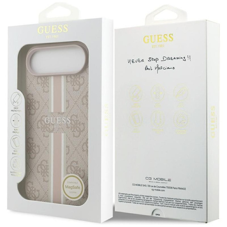 Guess 4G Printed Stripes MagSafe - Hülle iPhone Air (rosa)