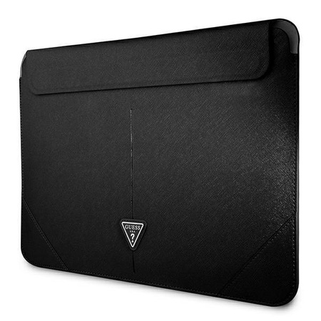 Guess Saffiano Dreieck Logo Tasche - 16" Notebooktasche (schwarz)