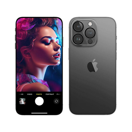 3mk Lens Pro Full Cover - Kamera lencse üveg iPhone 15 Pro / 15 Pro Max készülékhez