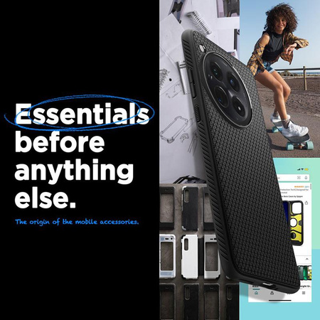 Spigen Liquid Air - Gehäuse für OnePlus 12 (Mattschwarz)