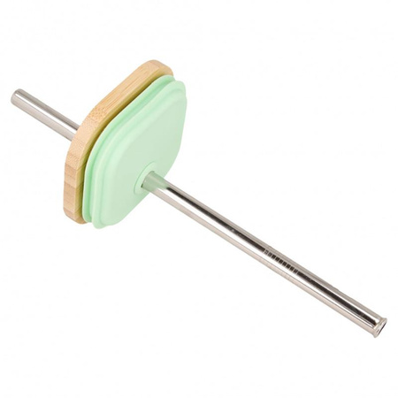 Quokka Liquid Cube - 540 ml Glasbecher mit Edelstahlstrohhalm (Tropische Tukane)