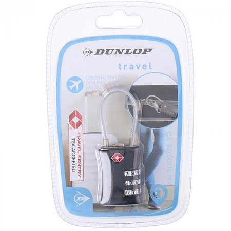 Dunlop - Cadenas Cipher pour valise, avec système TSA (blanc)