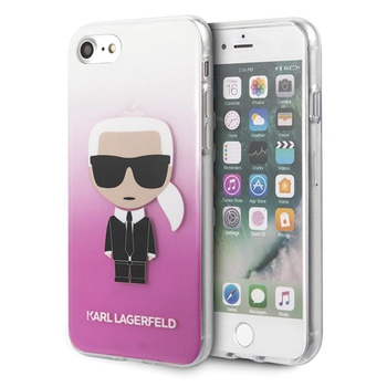 Karl Lagerfeld Iconic Karl Gradient - Coque iPhone SE 2020 / 8 / 7 (rose)