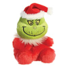 Grinch - Plush toy / cuddly sitting Grinch in Santa Claus outfit 13 cm from the Palm Pals collection Eco-Friendly