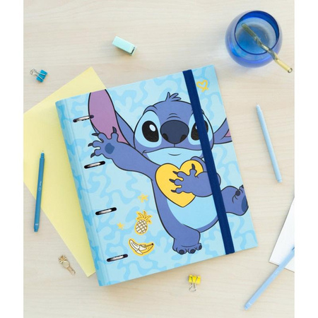 Disney Stitch Tropical - classeur A4 (4 anneaux, élastique)