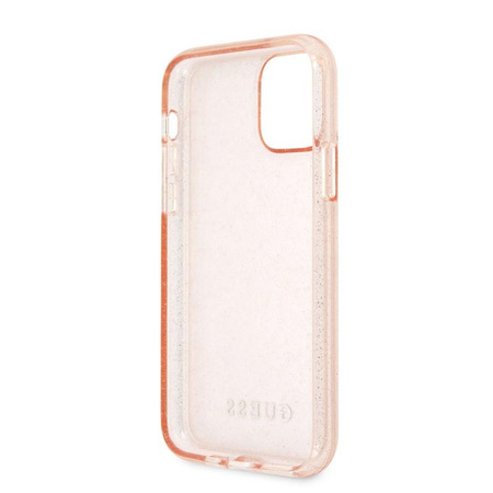 Guess Glitter Case - Etui iPhone 11 Pro (Pink)