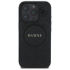 Guess Saffiano Peony Classic Logo MagSafe – Pouzdro pro iPhone 16 Pro Max (černé)