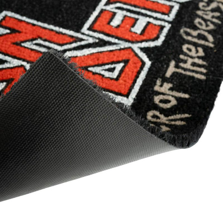 WYCIERACZKA POD DRZWI WEWNĘTRZNA, Kokosowa, z Napisem Iron Maiden, do Butów