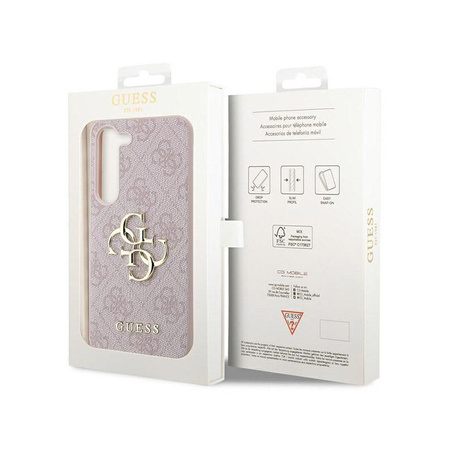 Guess 4G Big Metal Logo - Case for Samsung Galaxy S23 (Pink)