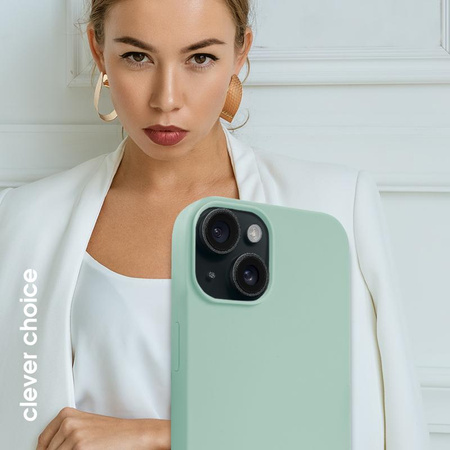 Crong Color Cover Magnetic - Custodia MagSafe per iPhone 15 (Menta)