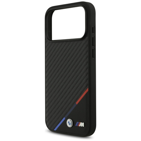 Etui do iPhone 17 Pro Max do MagSafe BMW M Oryginalny Czarny Skórzany Case