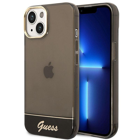 Průsvitné pouzdro Guess - iPhone 14 Plus (černé)