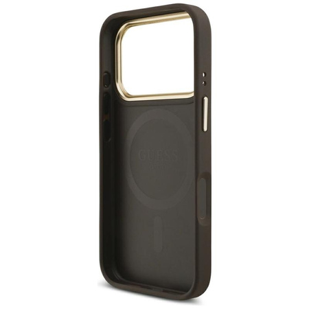 ETUI DO IPHONE 17 PRO do MAGSAFE GUESS + PORTFEL MAGNETYCZNY ZESTAW BRĄZOWY