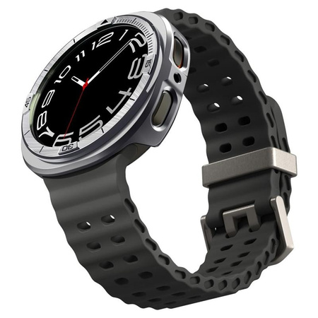 Spigen Bezel Tune Pro Pilot – Hülle / Schutzring für Samsung Galaxy Watch 8 44 mm (Silber)