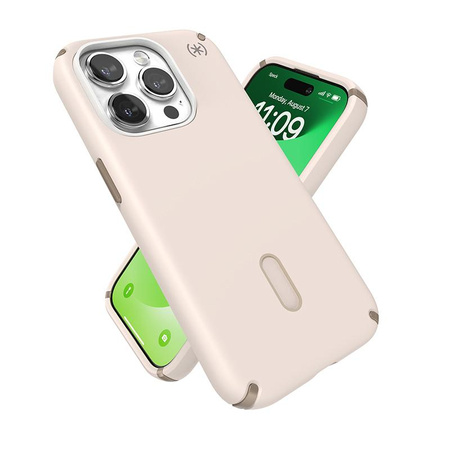 Speck Presidio2 Pro ClickLock & MagSafe - iPhone 15 Pro Case (Bleached Bone / Heirloom Gold / Hazel Brown)